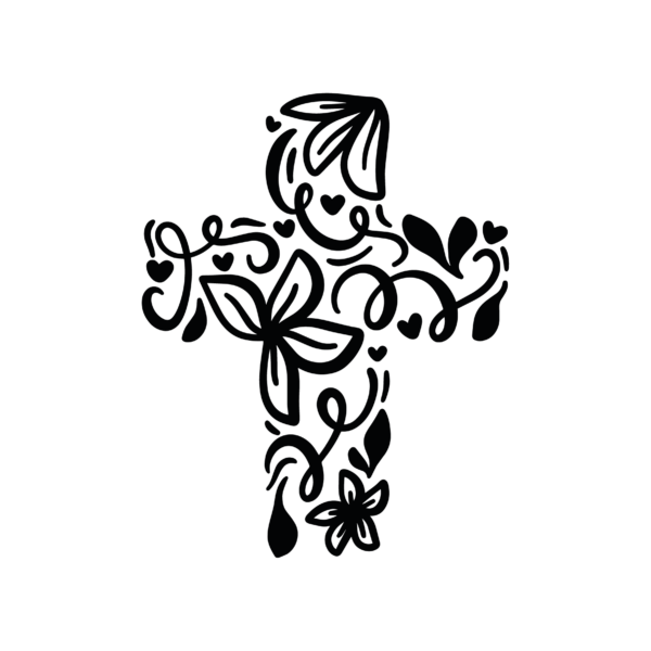 Flourish Cross SVG Cut File