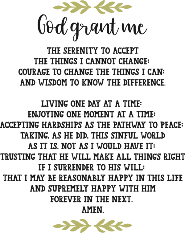 God Grant Me PNG Cut File 50
