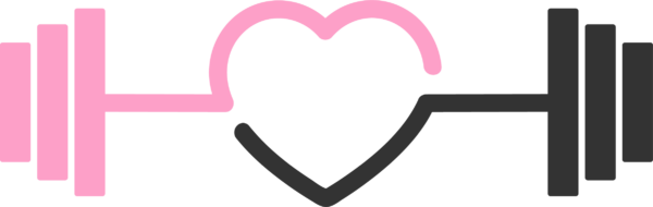 barbell heart black