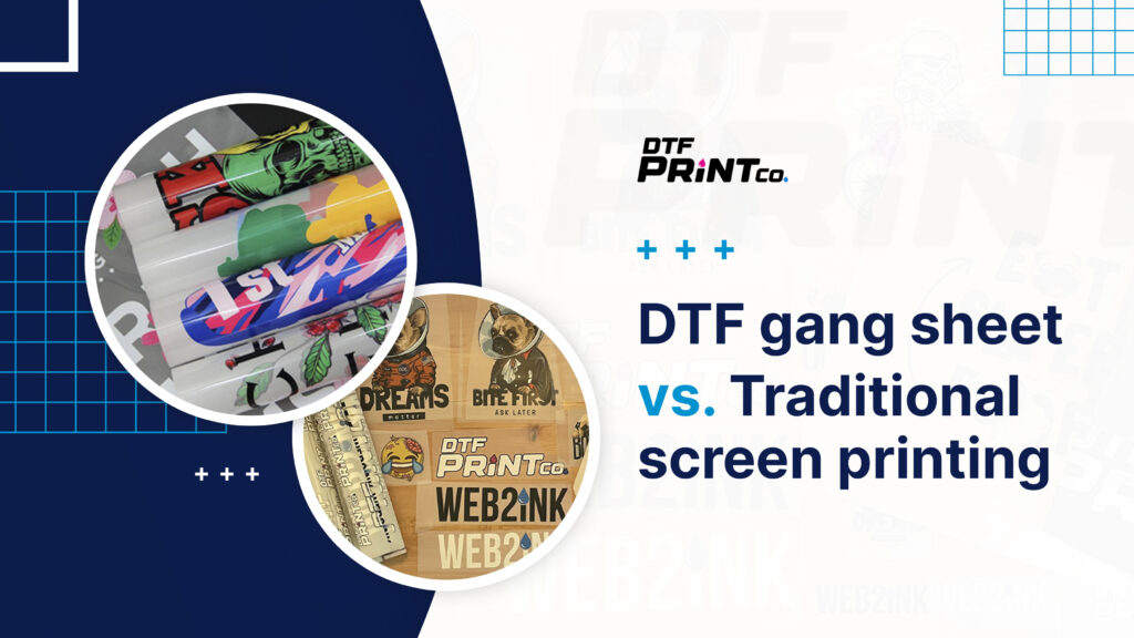 Discover the key differences, advantages, and applications of DTF gang sheets vs. screen printing in this detailed comparison for businesses.