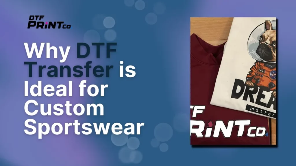 A vibrant custom sports jersey showcasing DTF transfer design