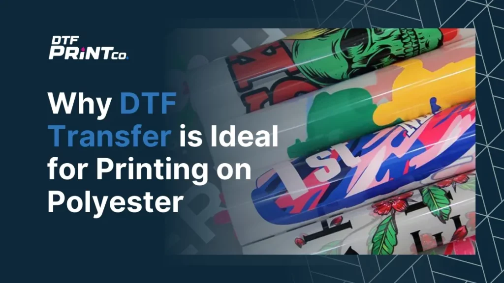 A polyester sports jersey with a vibrant DTF transfer design.