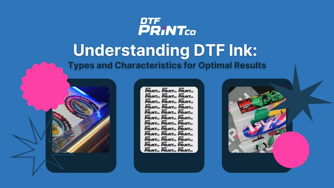 High-quality DTF ink prints showcasing vibrant and durable designs on fabric garments.