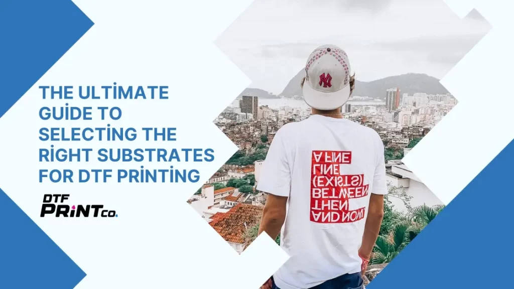 A vibrant DTF print on a cotton T-shirt, showcasing the versatility and quality of DTF printing on various substrates.