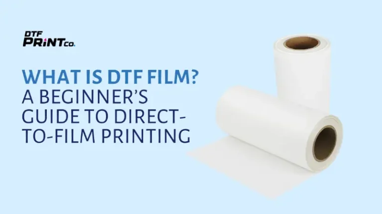 DTF film printing process on T-shirt using heat press
