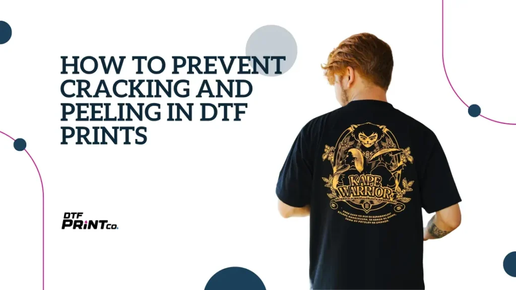 DTF print before and after washing showing cracking vs. durable transfer