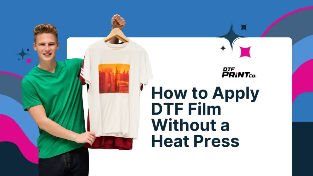 Applying DTF film to a t-shirt using a home iron