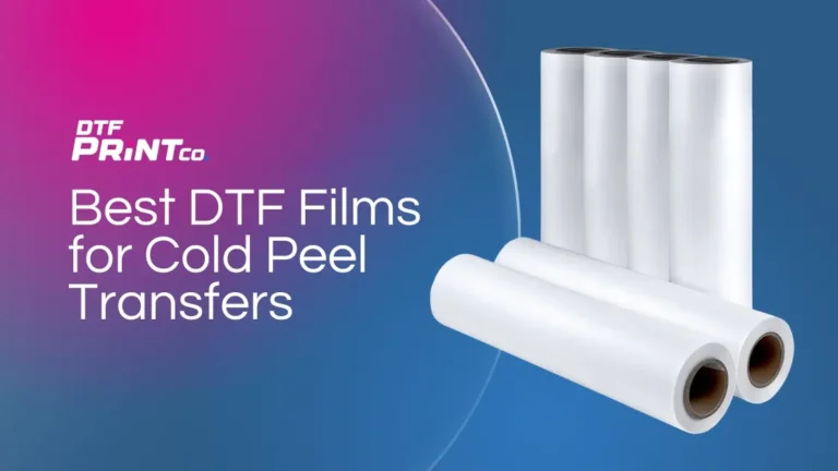 DTF cold peel transfer film sheets for garment printing